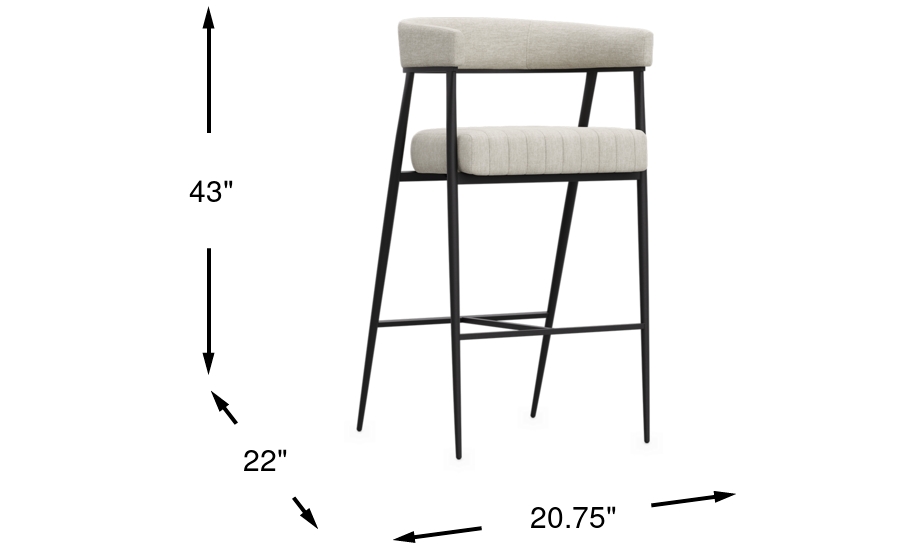 Dimension Image. Please refer to the Dimension Tab on this page for dimension details.