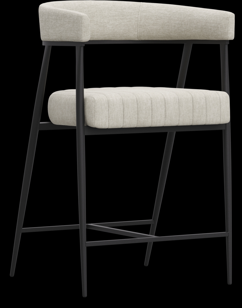 Mathis Cream Counter Height Stool - Thumbnail - Image 1