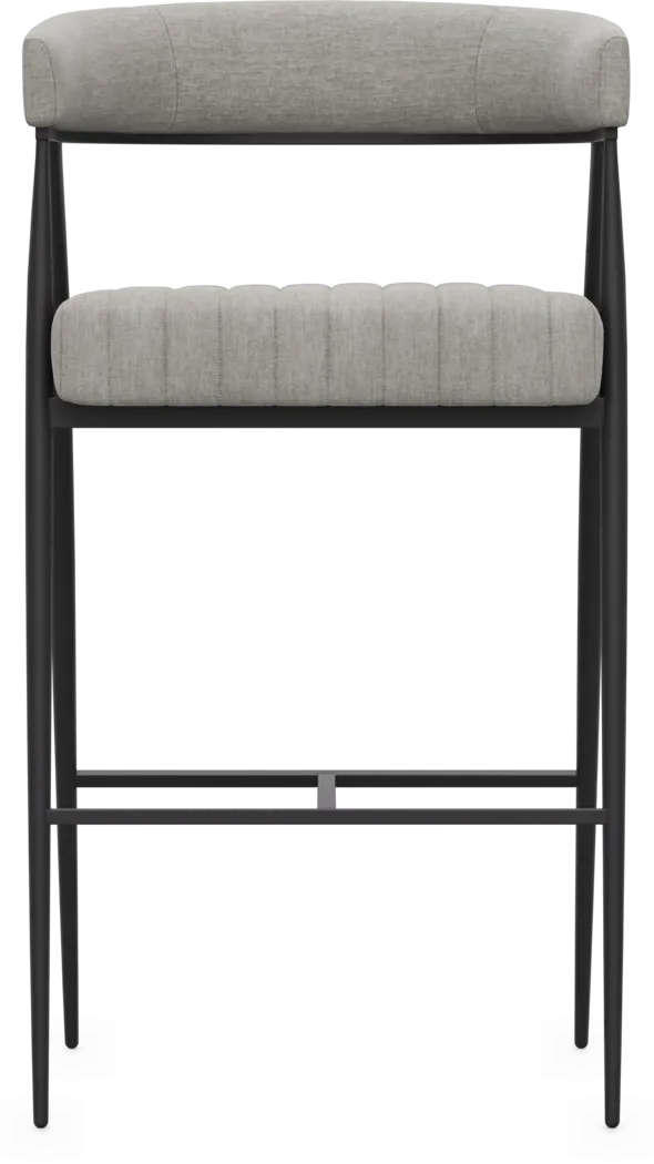 Mathis Gray Bar Stool - Thumbnail - Image 2