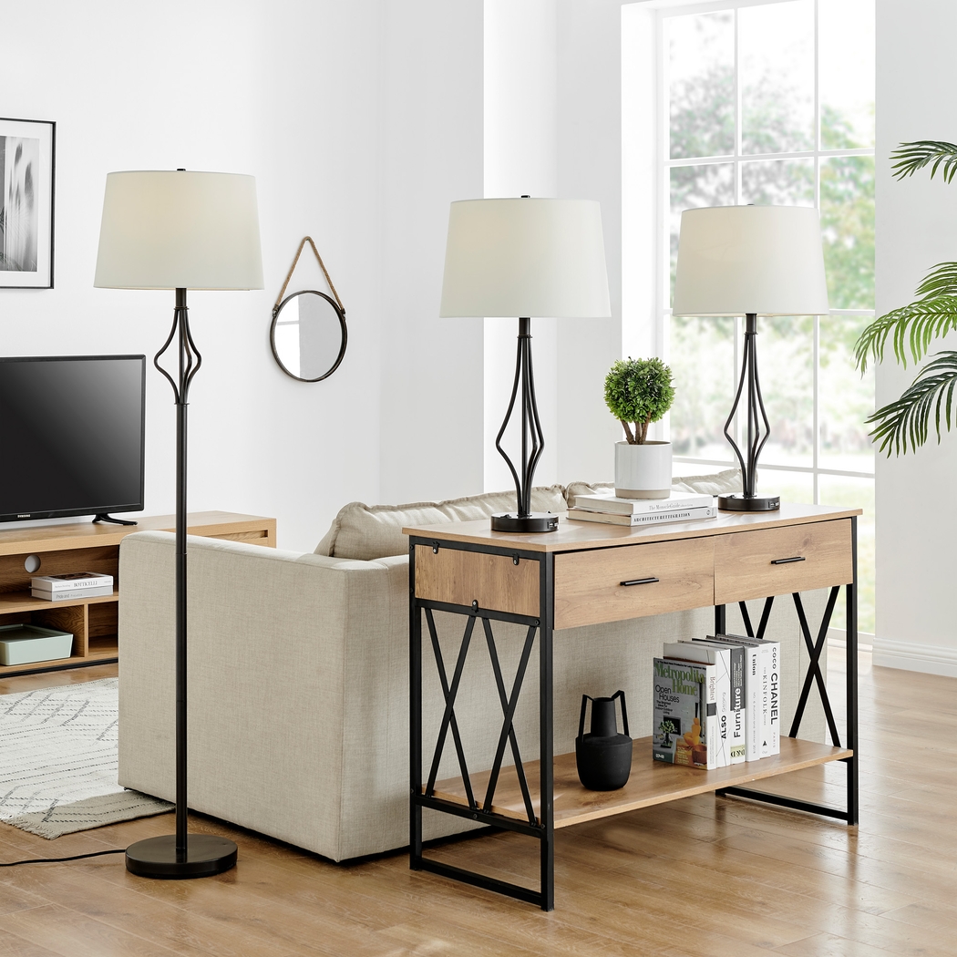 Matlida Summit Black Lamp, Set of 3 - Thumbnail - Image 2