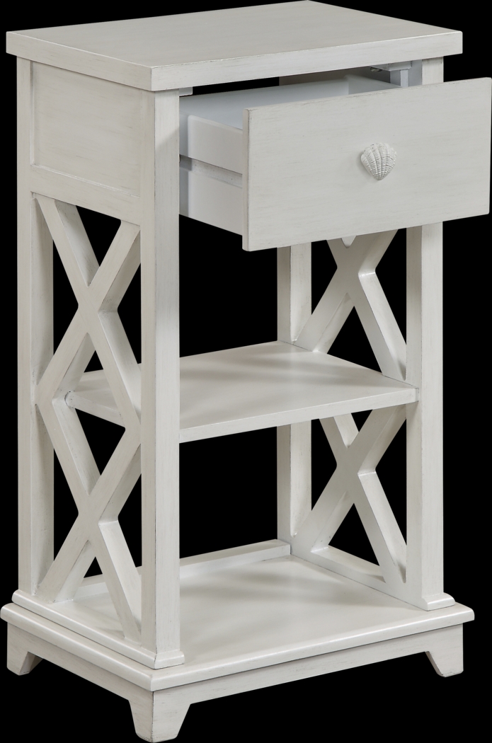 Matson White Chairside Table - Thumbnail - Image 3