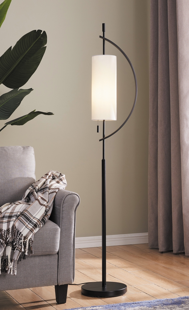 Mattei Court Black Floor Lamp - Thumbnail - Image 3