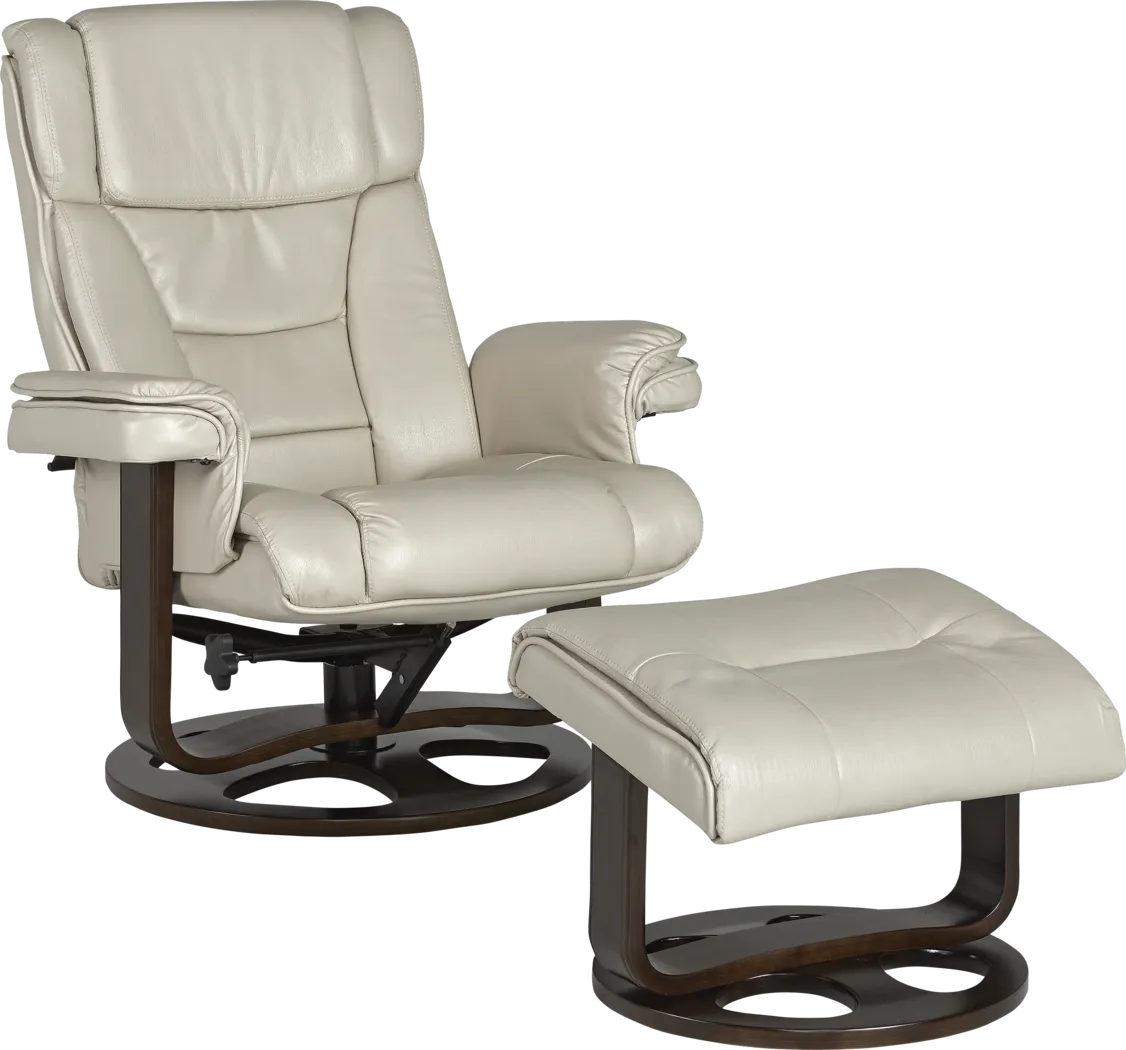 Matteo Taupe Chair & Ottoman - Thumbnail - Image 1