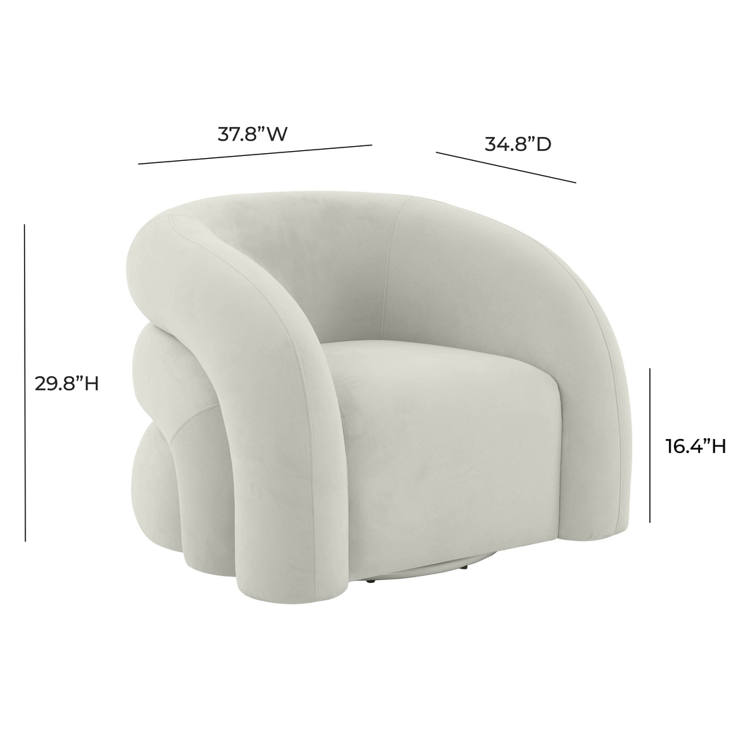 Matthai Light Gray Accent Chair - Thumbnail - Image 6