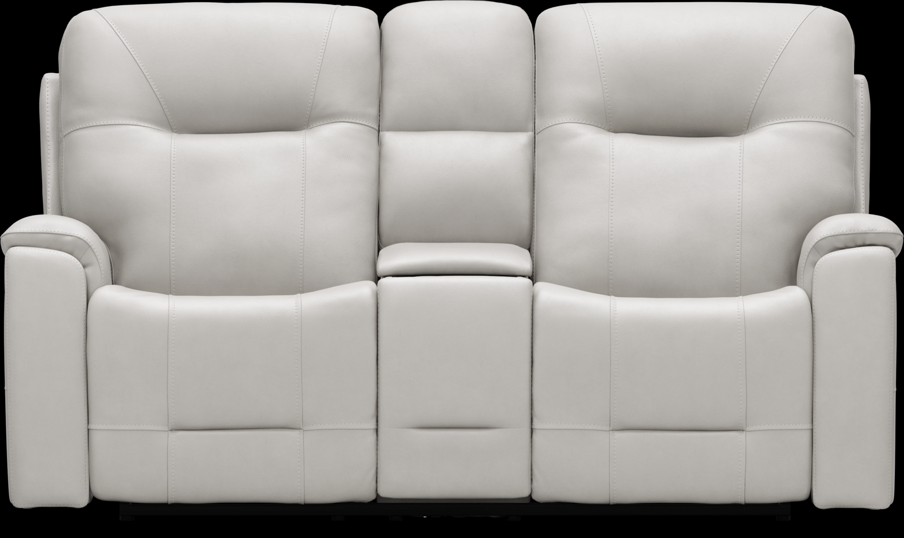 Matthews Cove Dove Gray Leather 5 Pc Triple Power Reclining Living Room - Thumbnail - Image 11