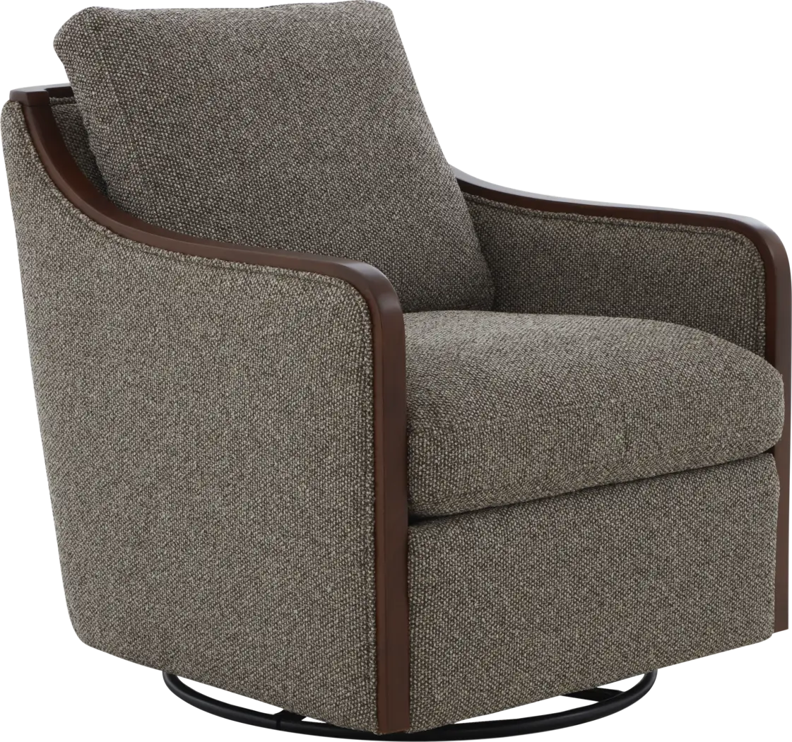 Mattingly Brown Swivel Chair - Thumbnail - Image 1
