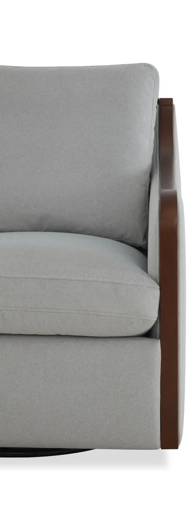 Mattingly Gray Swivel Chair - Thumbnail - Image 3