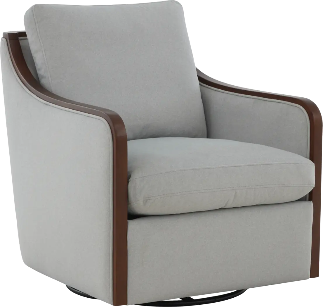 Mattingly Gray Swivel Chair - Thumbnail - Image 1