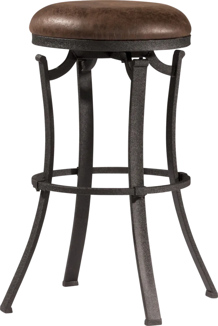 Matuka Black Swivel Counter Height Stool - Thumbnail - Image 2