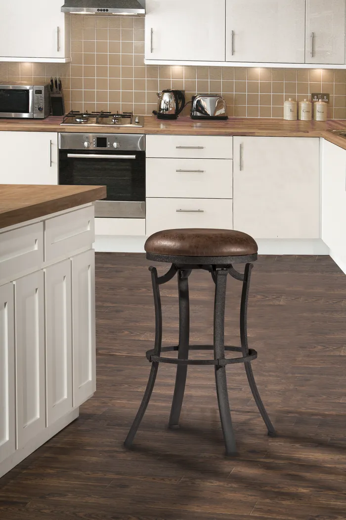 Matuka Black Swivel Counter Height Stool - Thumbnail - Image 5