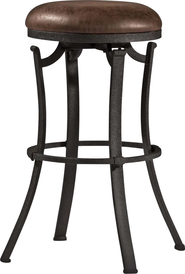 Matuka Black Swivel Counter Height Stool - Thumbnail - Image 1