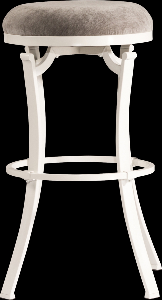Matuka White Swivel Counter Height Stool - Thumbnail - Image 2