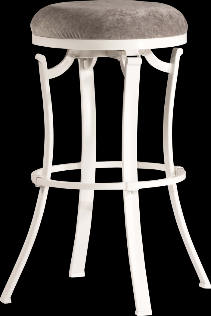 Matuka White Swivel Counter Height Stool - Thumbnail - Image 1