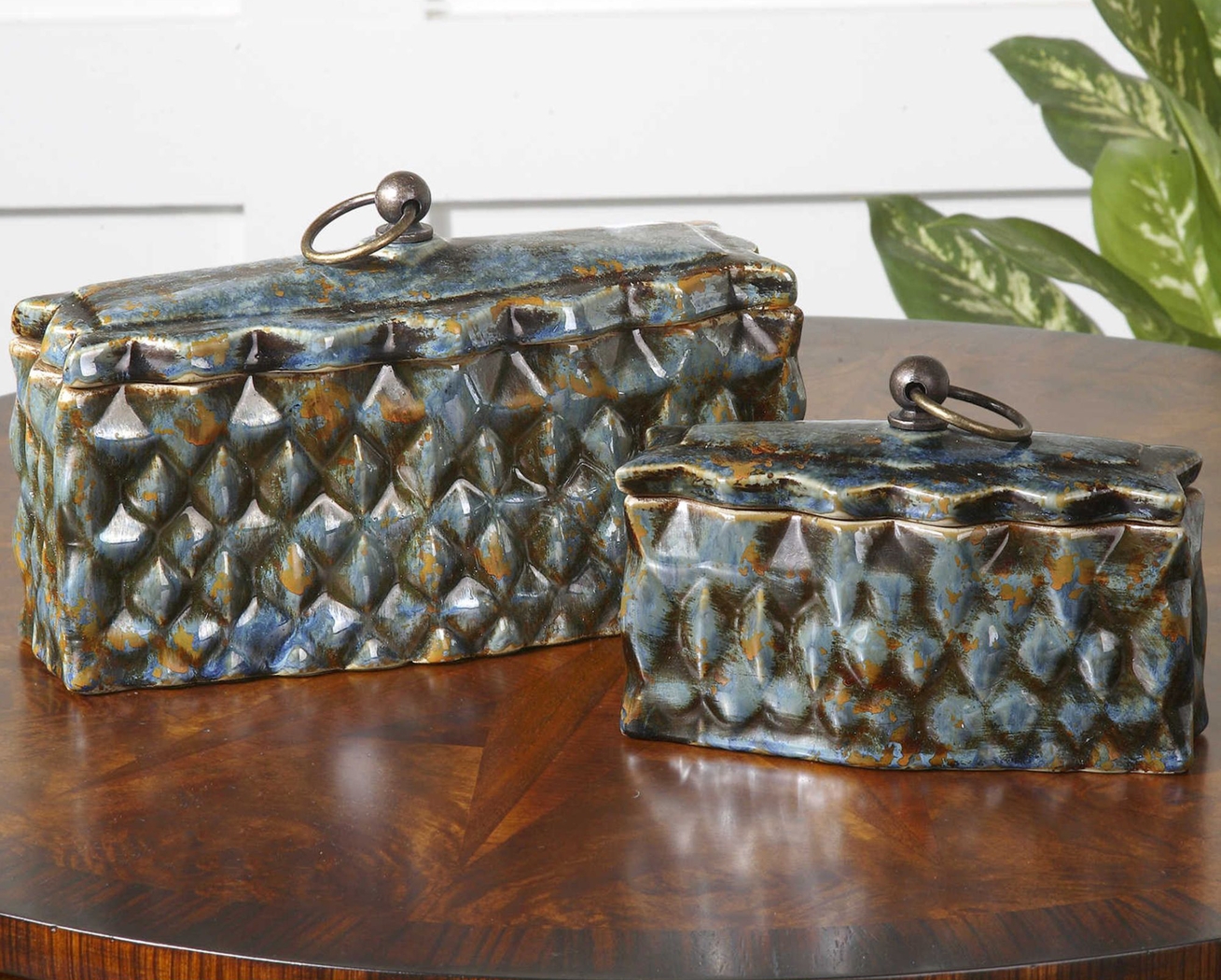 Matzenger Brown Decorative Box, Set of 2 - Thumbnail - Image 2