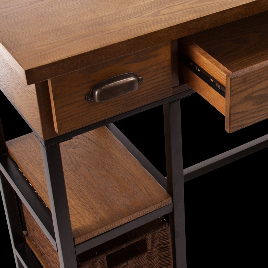 Mauvilla Brown Desk - Thumbnail - Image 2