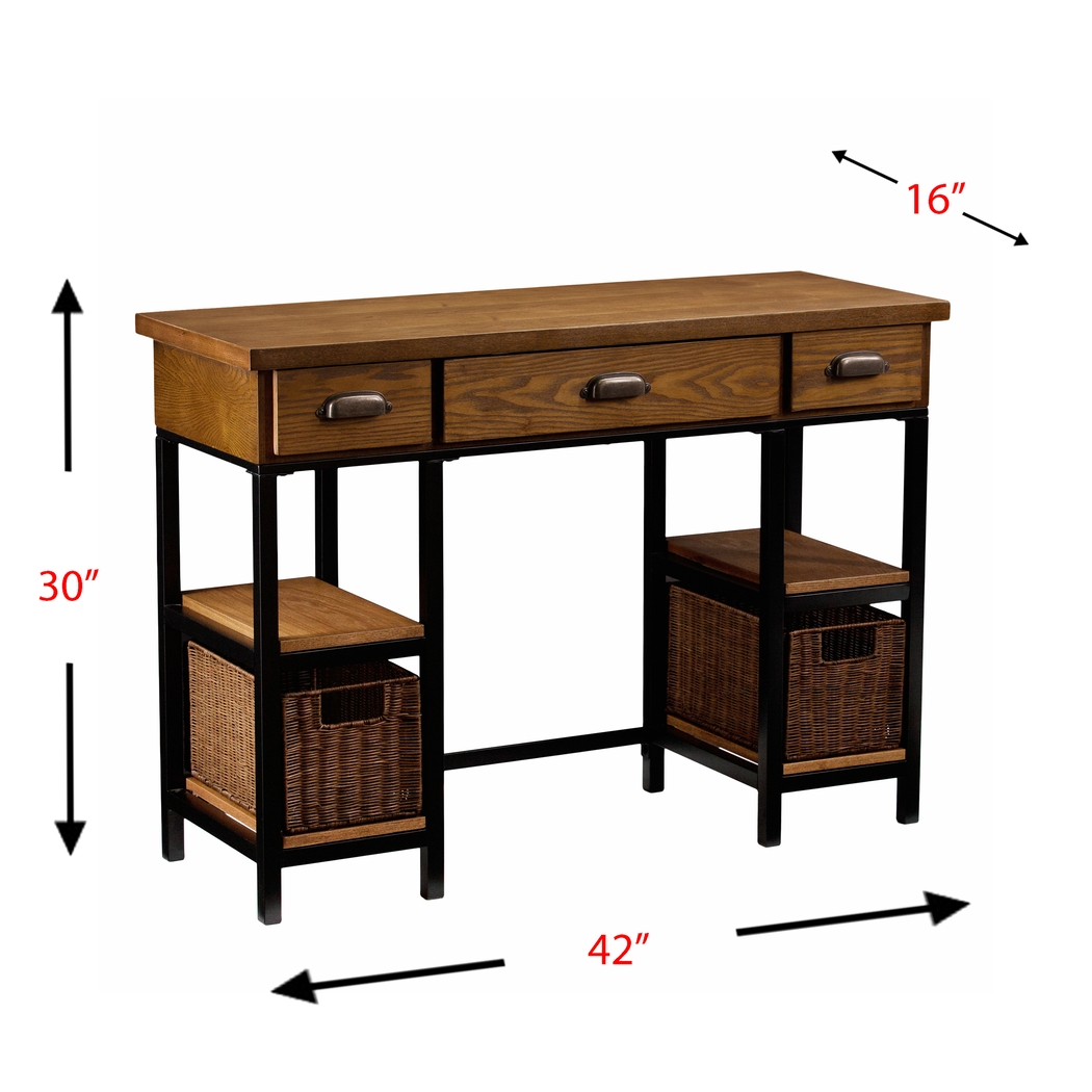 Mauvilla Brown Desk - Thumbnail - Image 6