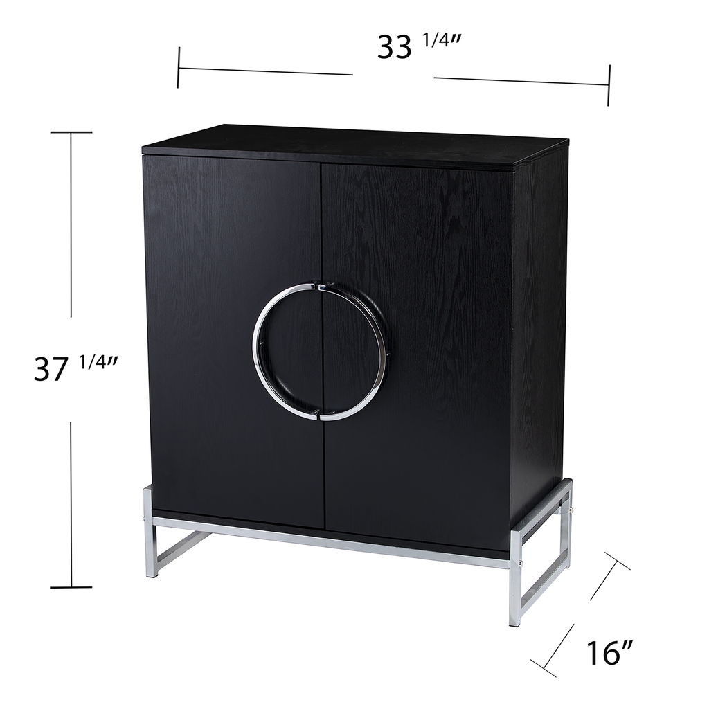 Mavelle Black Bar Cabinet - Thumbnail - Image 3