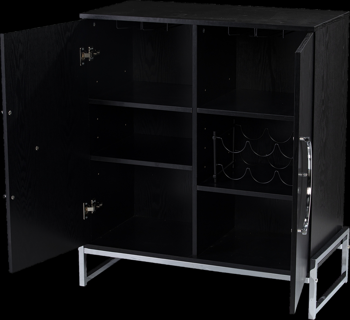 Mavelle Black Bar Cabinet - Thumbnail - Image 4