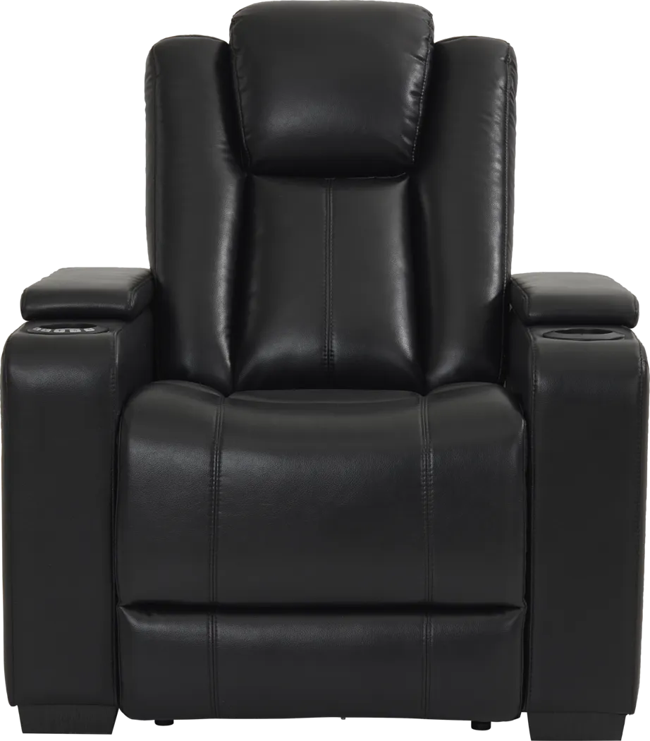 Maverick Black Dual Power Recliner - Thumbnail - Image 2