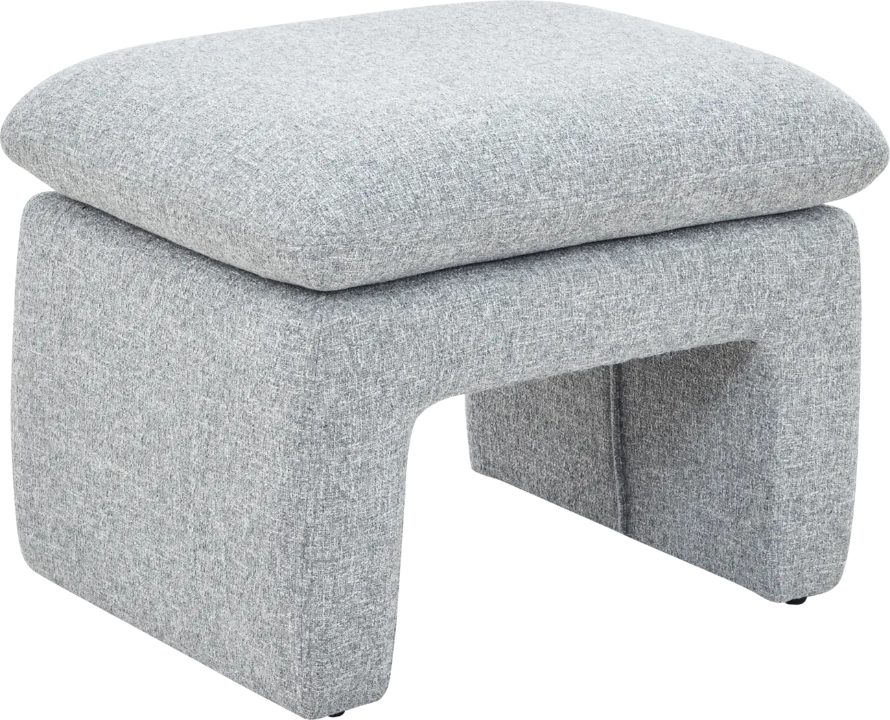 Maxine Gray Ottoman - Thumbnail - Image 1