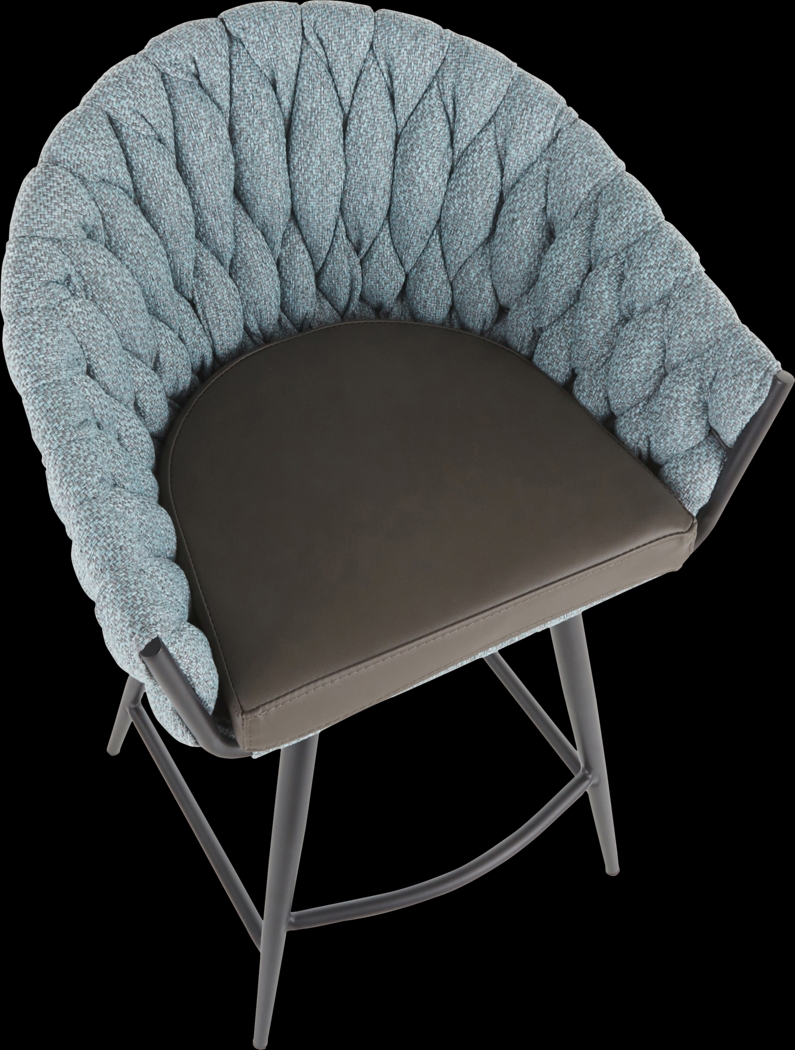 Maxine Lane Blue Counter Height Stool - Thumbnail - Image 6