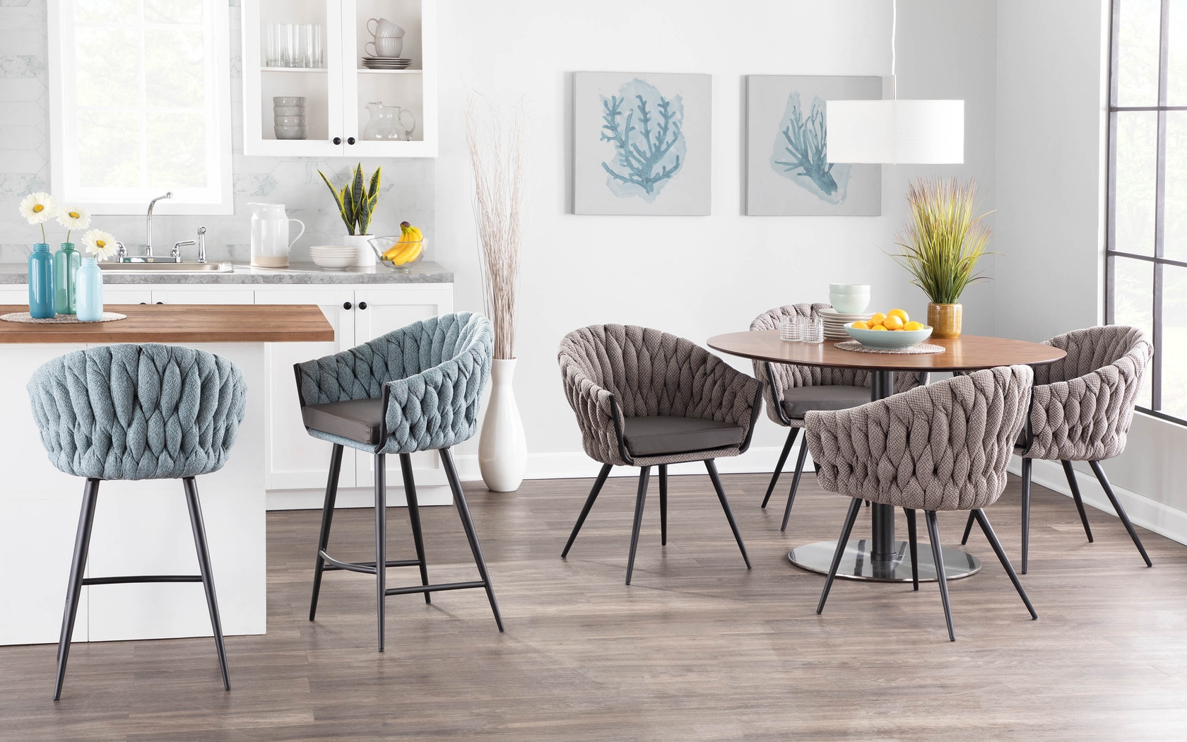 Maxine Lane Blue Counter Height Stool - Thumbnail - Image 8