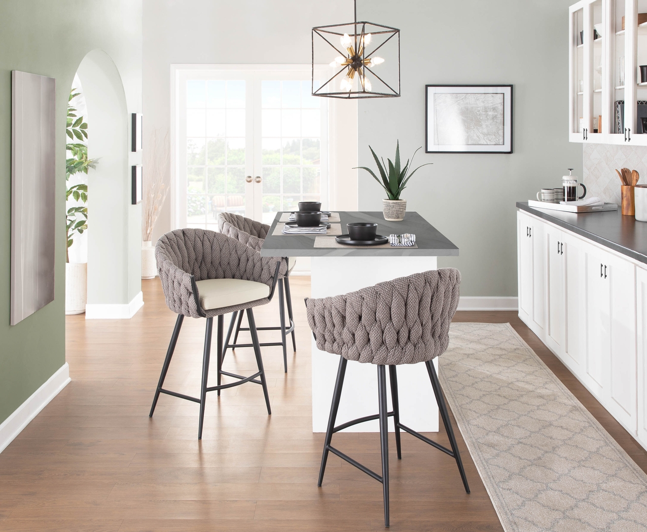 Maxine Lane Cream Counter Height Stool - Thumbnail - Image 7