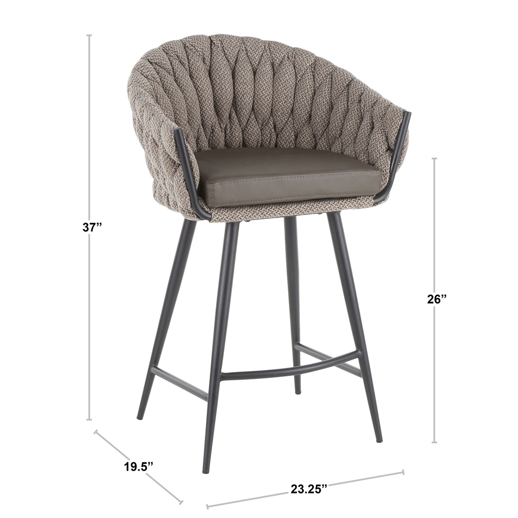 Maxine Lane Gray Counter Height Stool - Thumbnail - Image 9