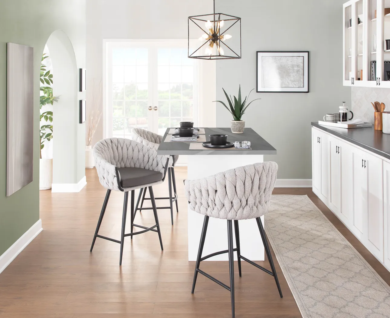 Maxine Lane Gray Counter Height Stool - Thumbnail - Image 7