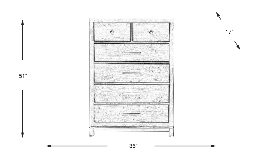 Dimension Image. Please refer to the Dimension Tab on this page for dimension details.