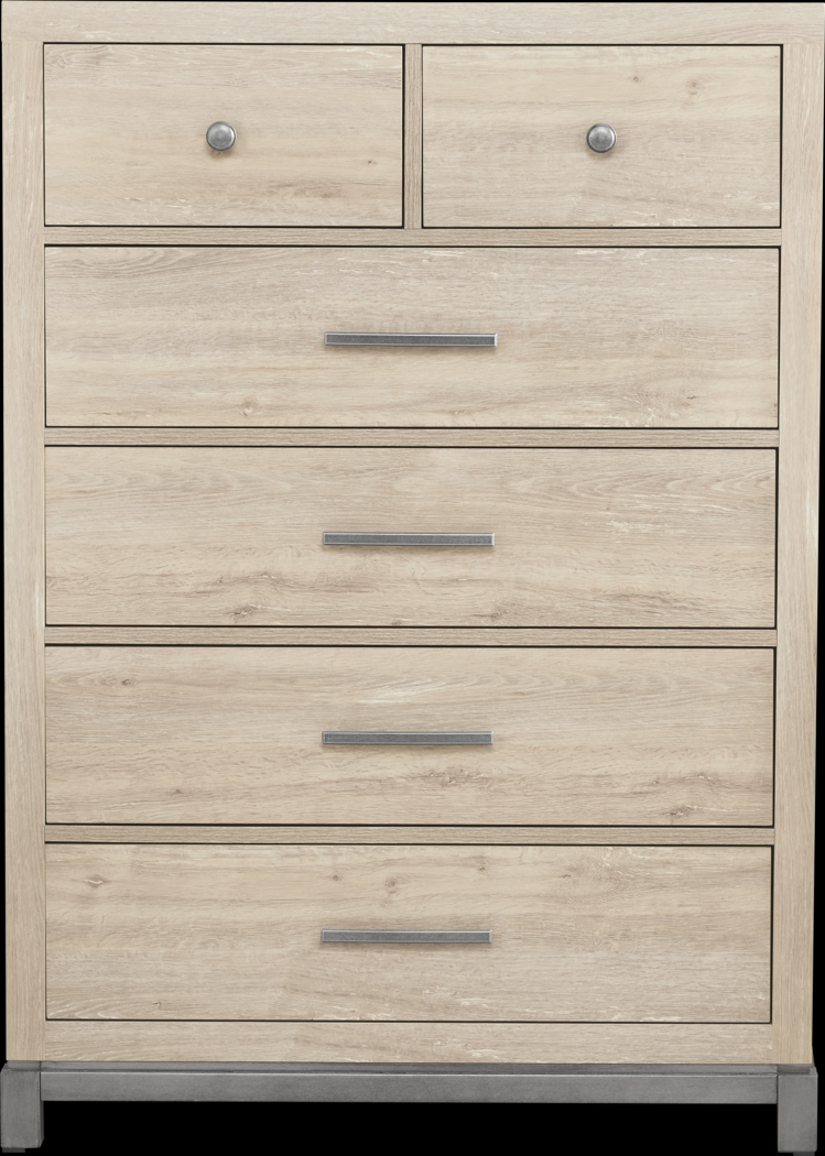 Maxton Place Natural 5 Pc Queen Bedroom - Thumbnail - Image 4