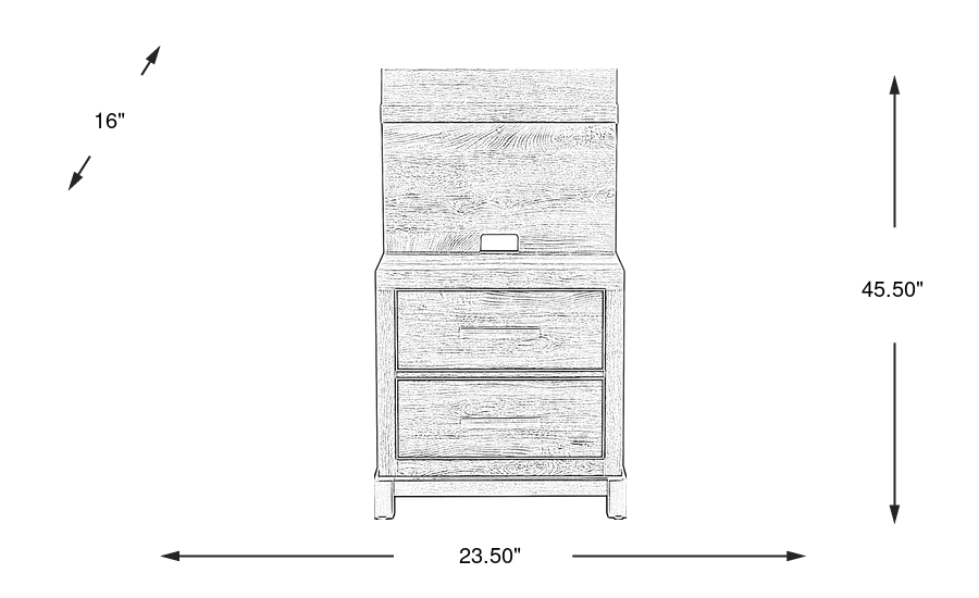 Dimension Image. Please refer to the Dimension Tab on this page for dimension details.