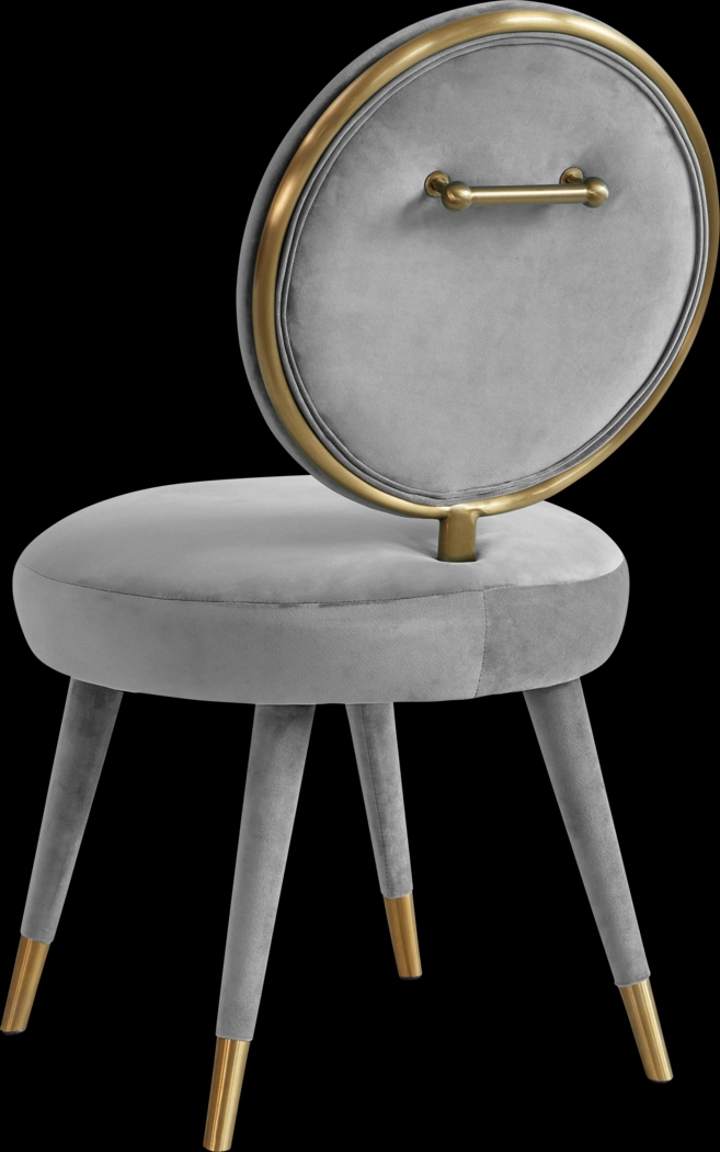 Maya Carr Light Gray Dining Chair - Thumbnail - Image 3