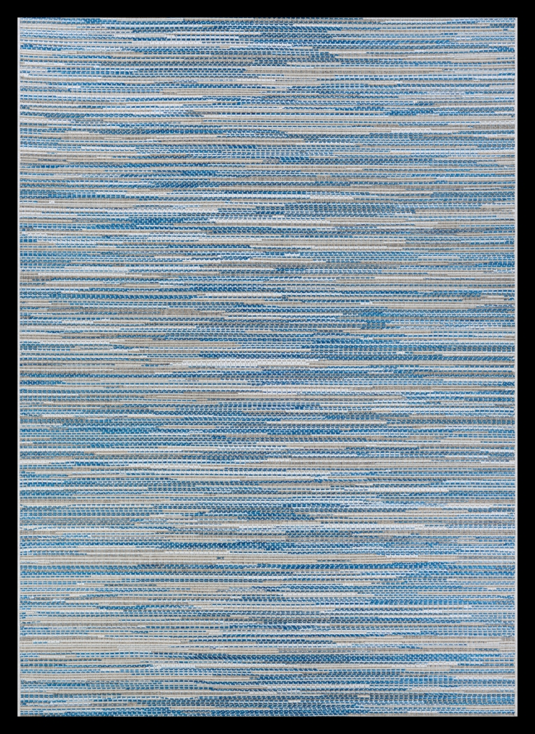 Maybole Blue 5'3 x 7'6 Indoor/Outdoor Rug - Thumbnail - Image 1