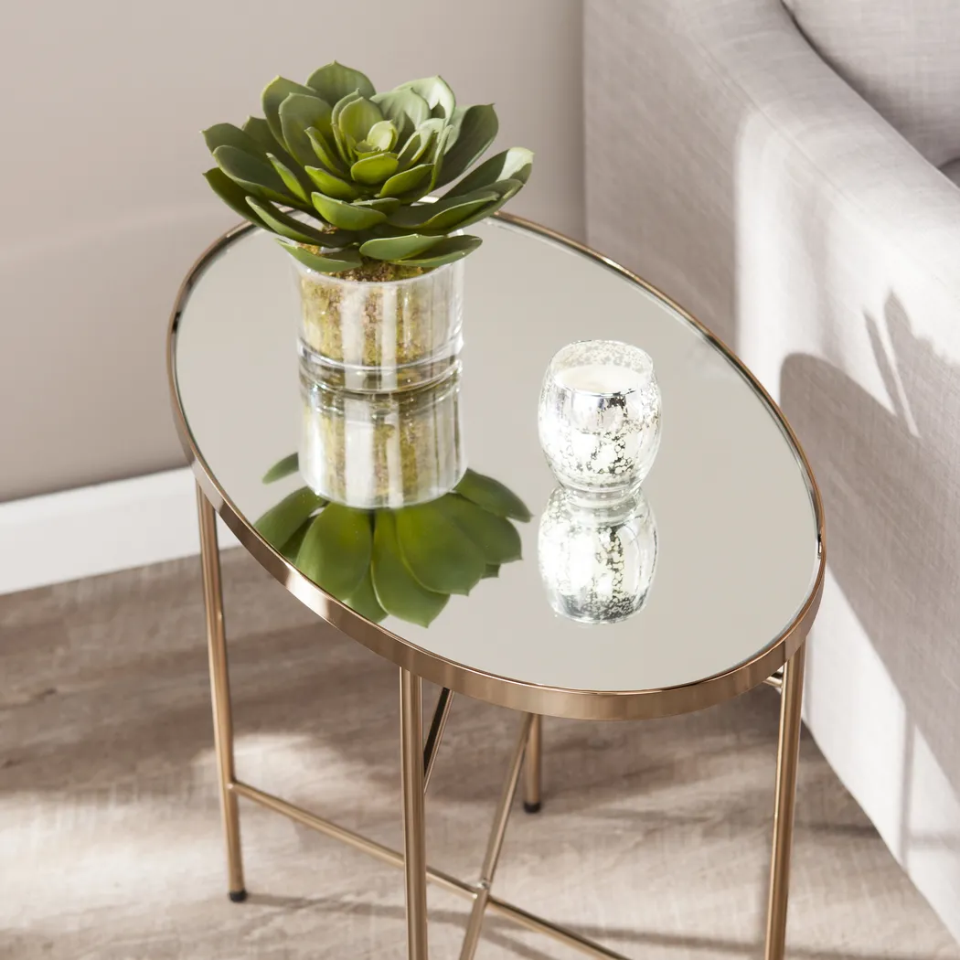 Maydell Gold Accent Table - Thumbnail - Image 3