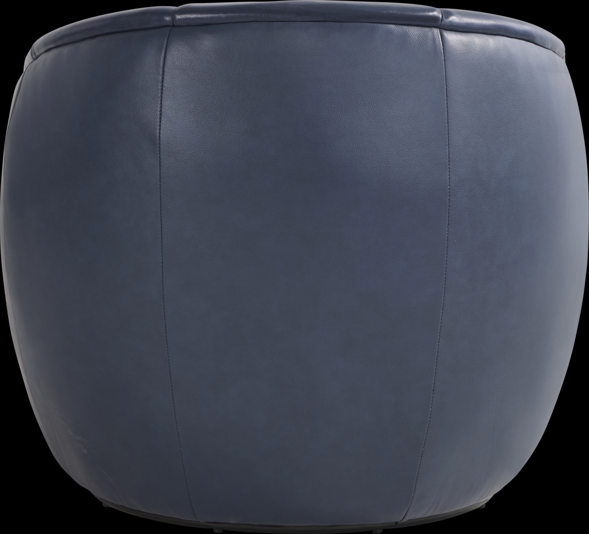 Mayer Navy Swivel Chair - Thumbnail - Image 3