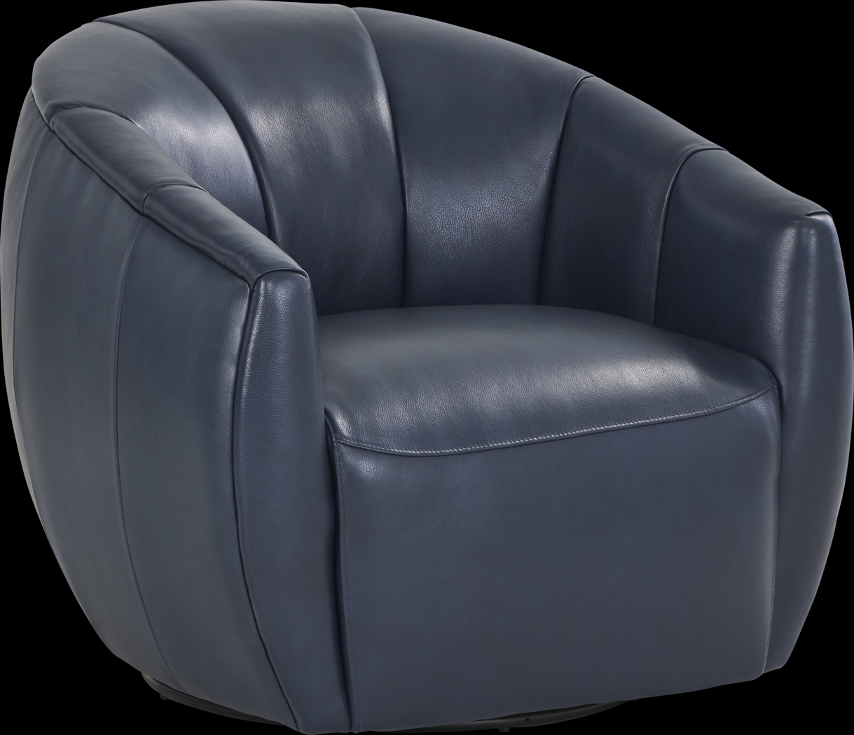 Mayer Navy Swivel Chair - Thumbnail - Image 1