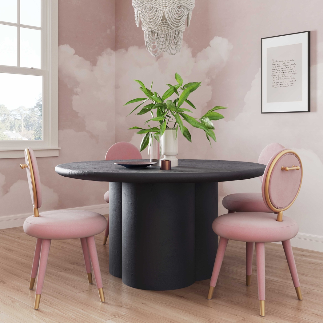 Mayfred Black Dining Table - Thumbnail - Image 2