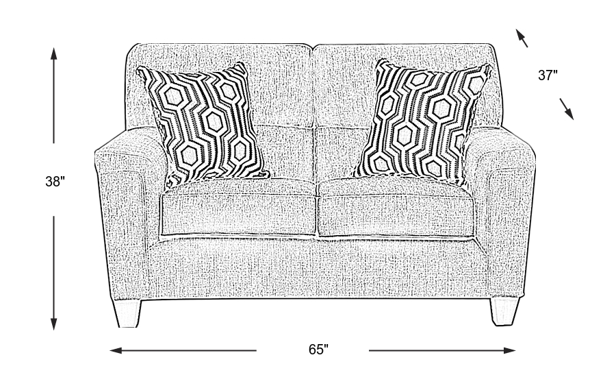 Dimension Image. Please refer to the Dimension Tab on this page for dimension details.