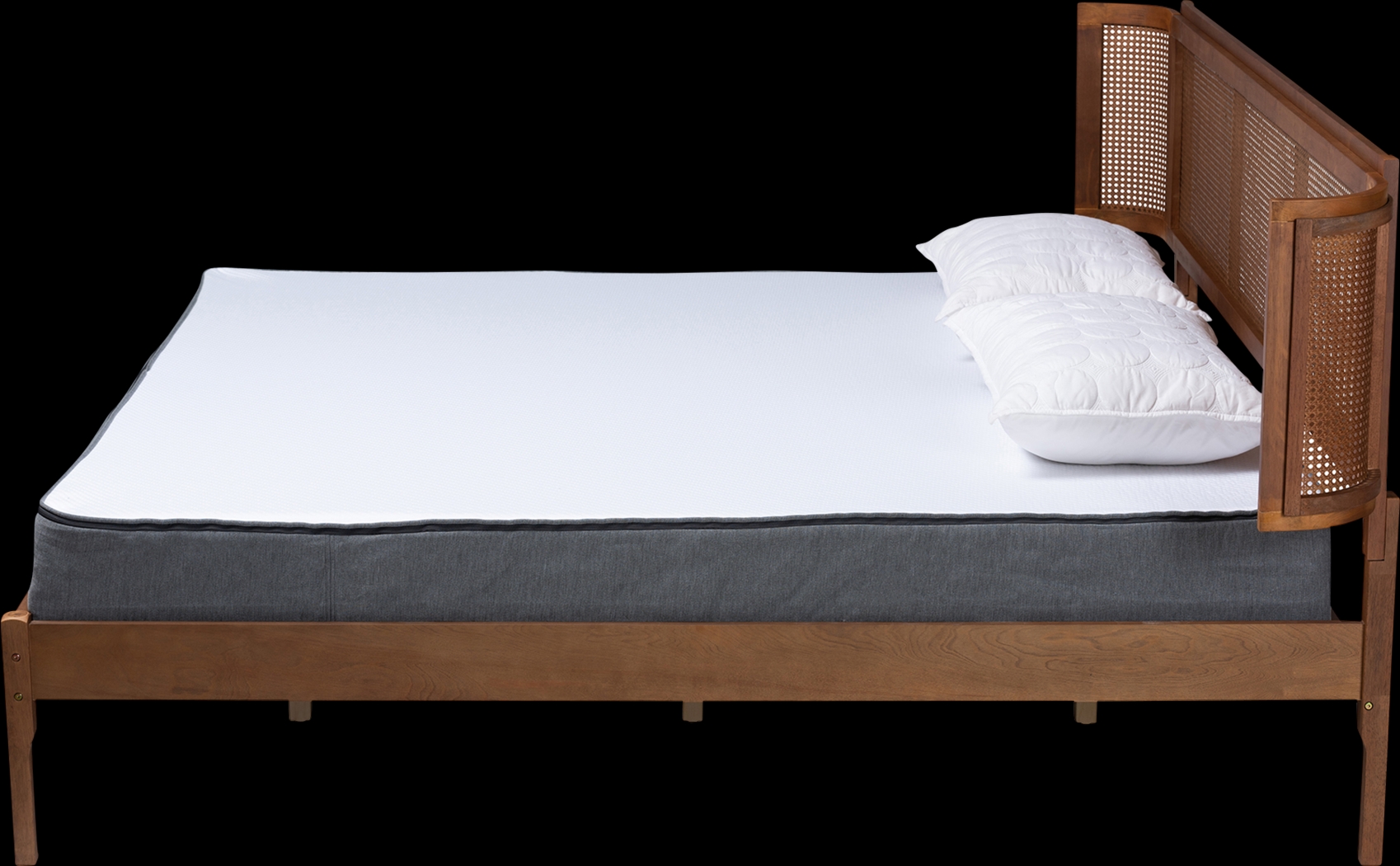 Mayme Brown King Platform Bed - Thumbnail - Image 4