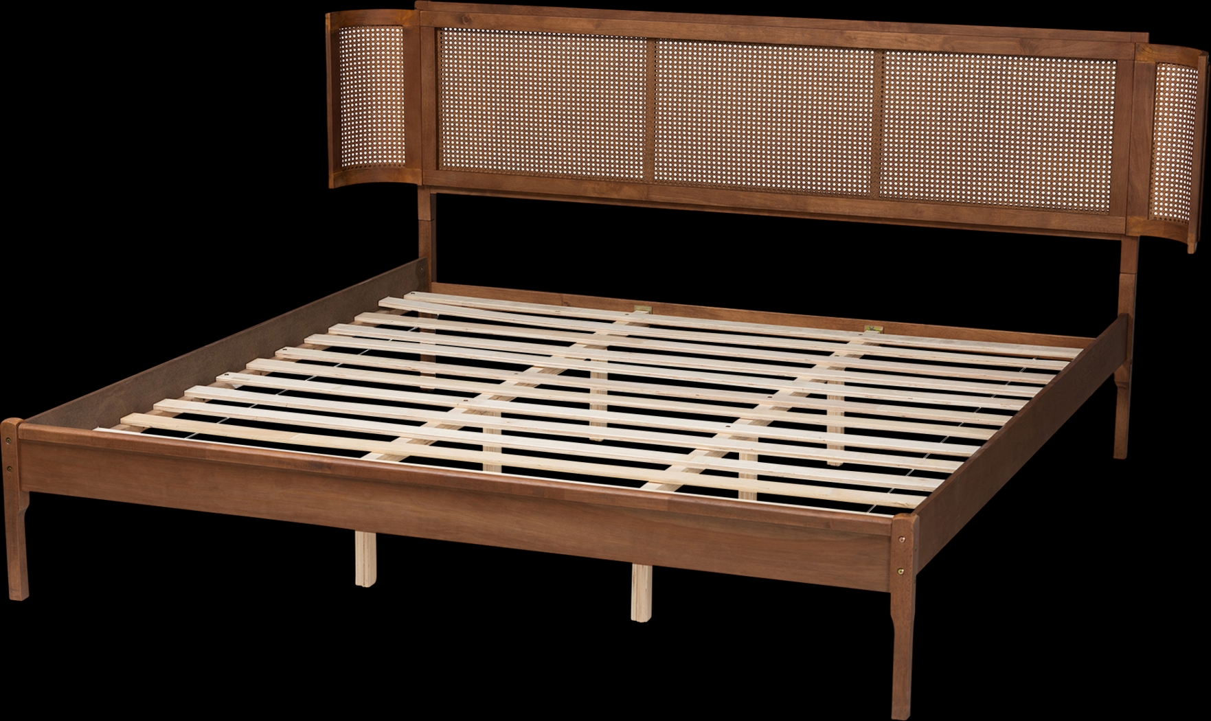Mayme Brown King Platform Bed - Thumbnail - Image 5