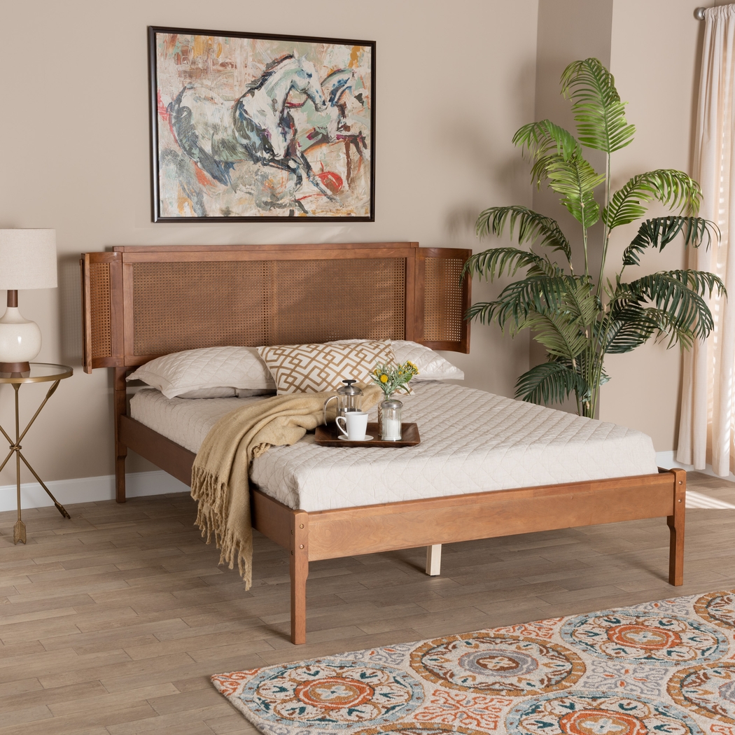 Mayme Brown Queen Platform Bed - Thumbnail - Image 3