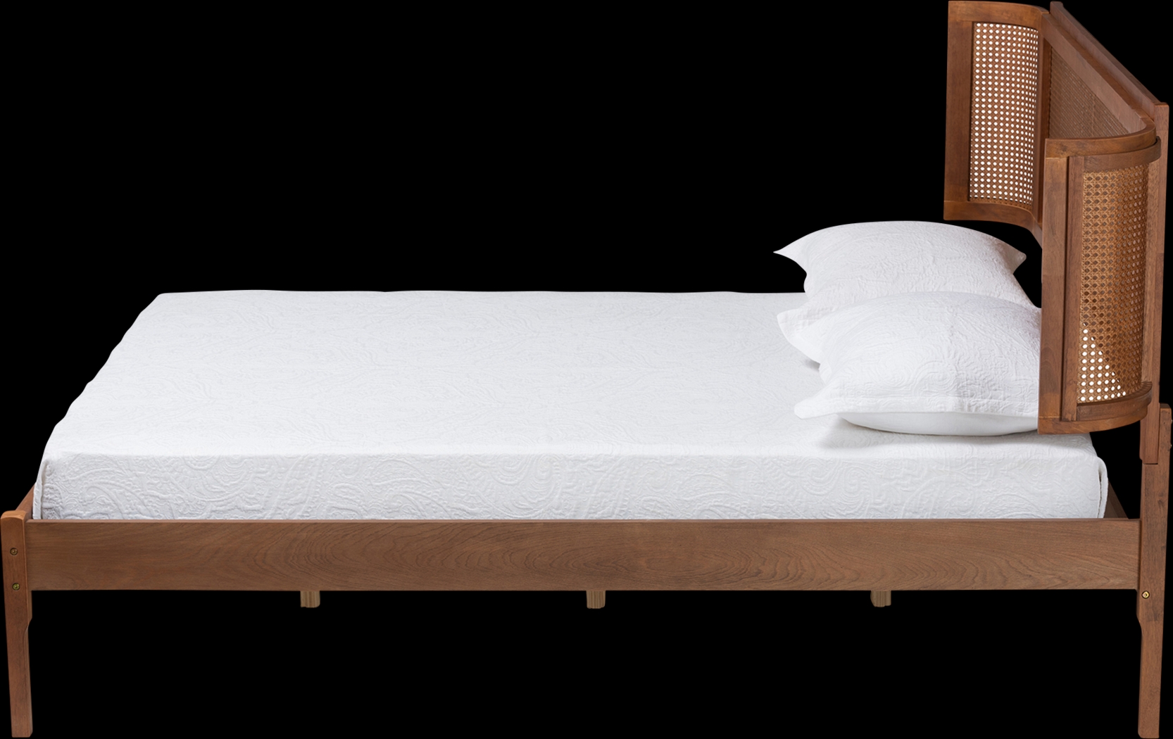 Mayme Brown Queen Platform Bed - Thumbnail - Image 4