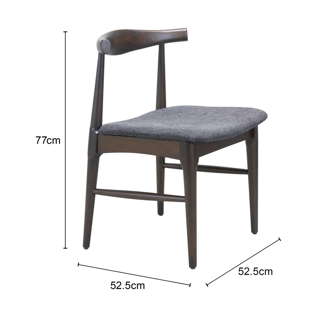 Mayra Gray Dining Chair, Set of 2 - Thumbnail - Image 3