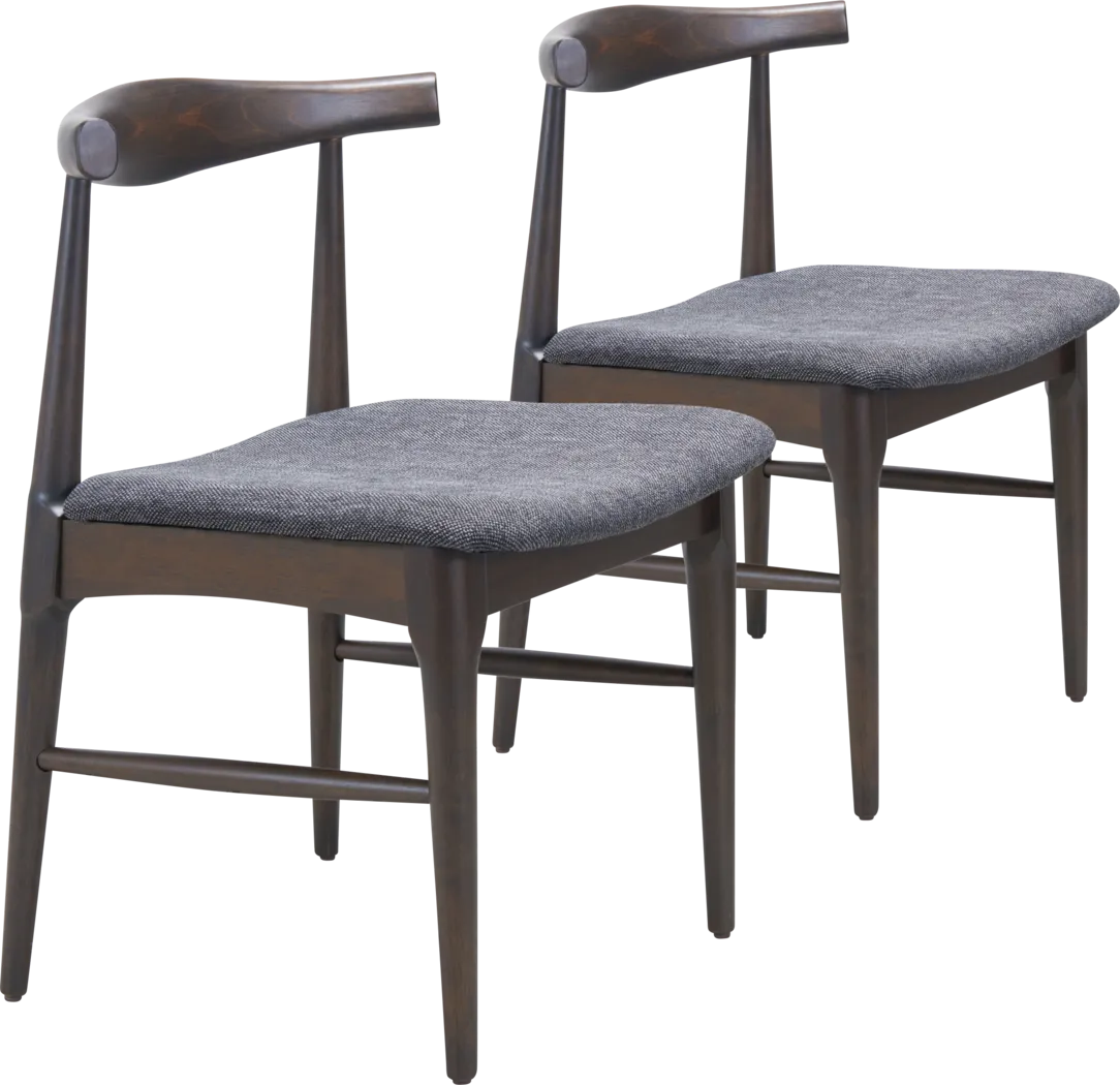 Mayra Gray Dining Chair, Set of 2 - Thumbnail - Image 1