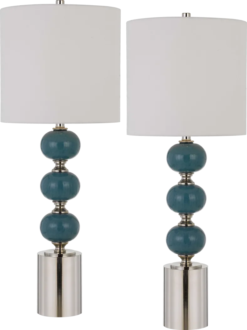 Maywood Blue Lamp, Set of 2 - Thumbnail - Image 1