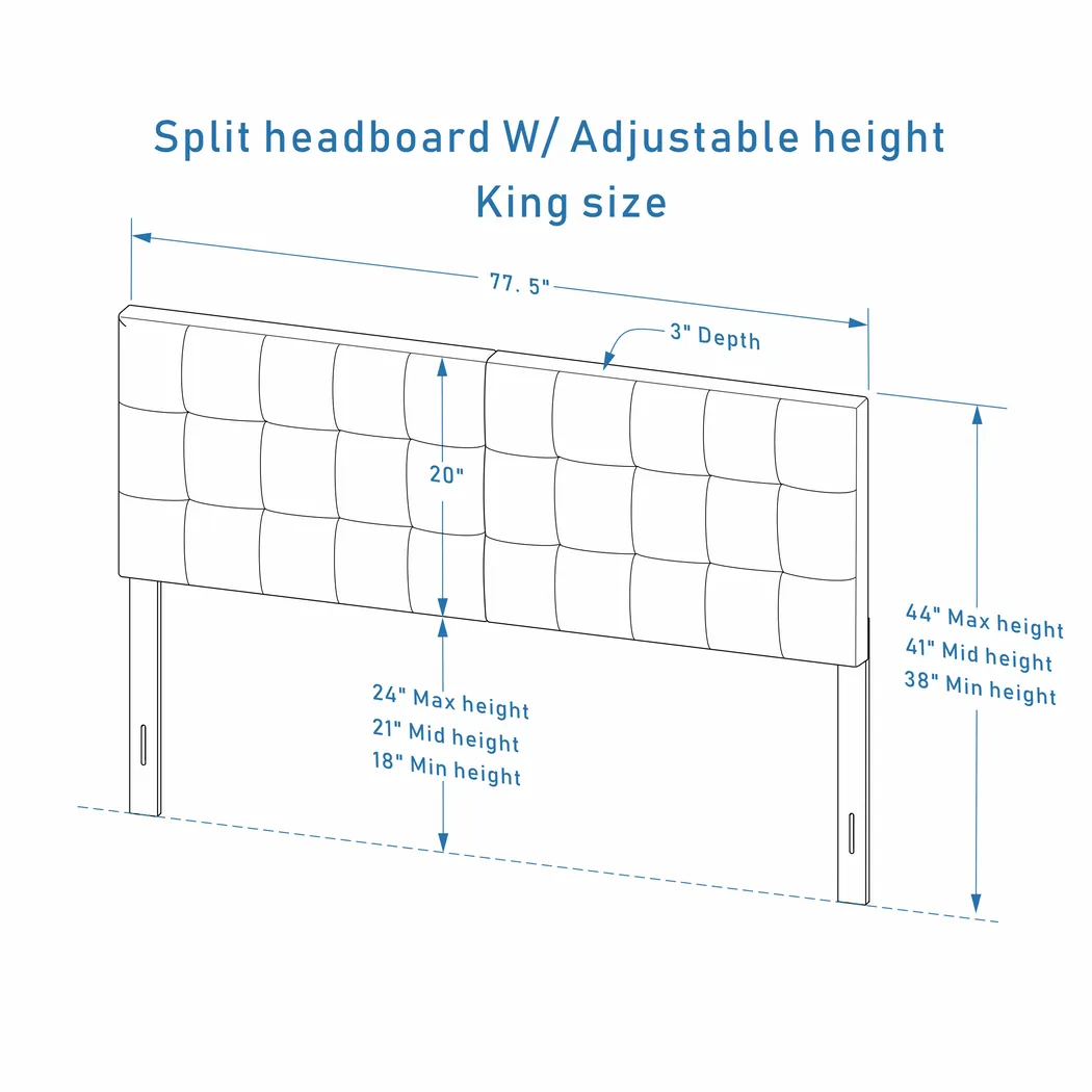 Mazant Light Gray King Headboard - Thumbnail - Image 5