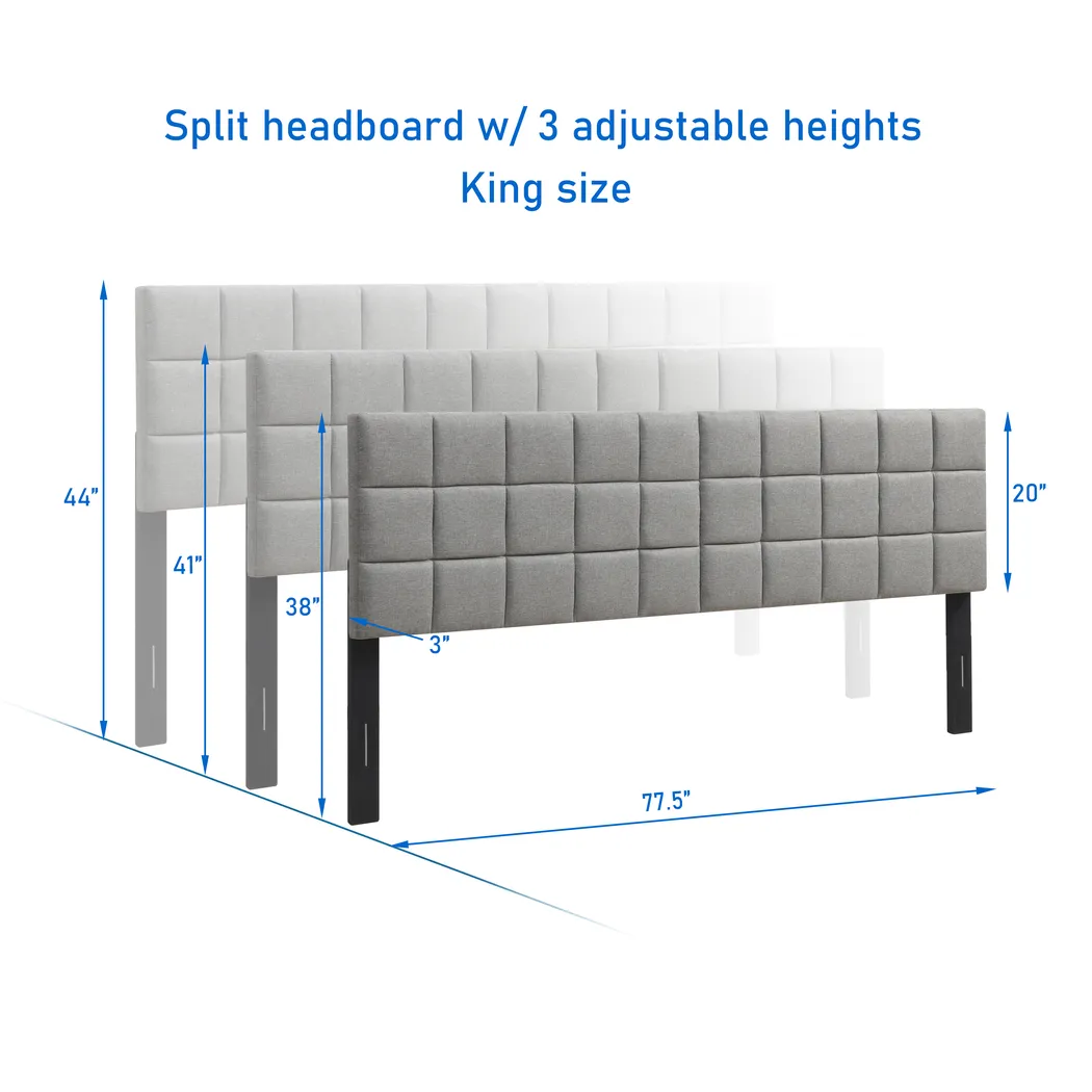 Mazant Light Gray King Headboard - Thumbnail - Image 6