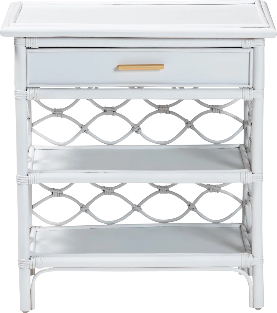 Mazefly White Nightstand - Thumbnail - Image 3