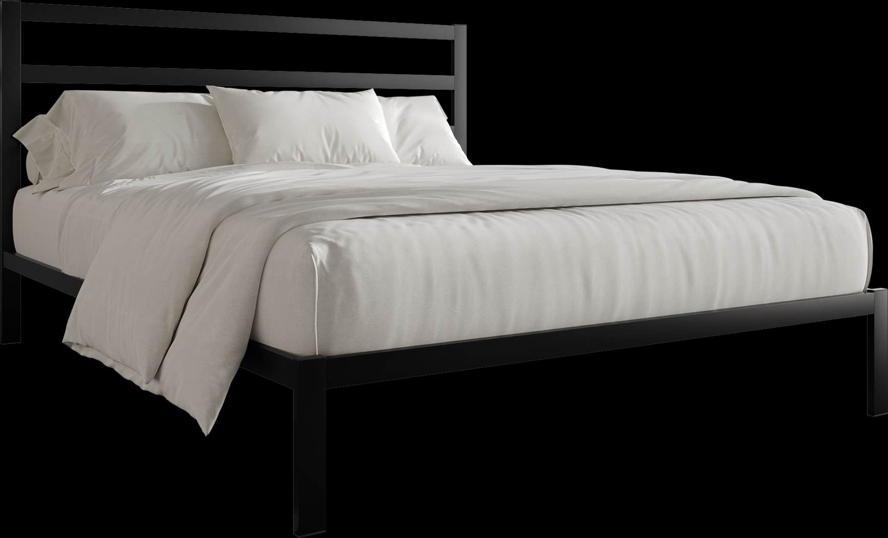 Mazefruit Black King Bed - Thumbnail - Image 1